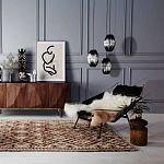 Подвесной светильник вертикальной овальной формы украшенный круглыми бусинами Gradient Oval Pendant Lamp  варинант исполнения - 3 | Loft Concept в Липецке