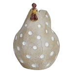 Статуэтка курица с текстурной поверхностью бежевого цвета Rustic Chicken варинант исполнения - 1 | Loft Concept в Липецке