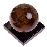 Настольный письменный набор с часами из природного камня обсидиана Royal Set варинант исполнения - 6 | Loft Concept в Липецке