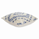 Чехол на подушку с узором в этно-стиле Blue Ikat варинант исполнения - 1 | Loft Concept в Липецке