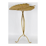 Столик приставной с столешницей Тропический лист Tropical Forest gold варинант исполнения - 2 | Loft Concept в Липецке