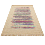 Ковер с геометрическим узором из комбинированного состава Full rhythm варинант исполнения - 3 | Loft Concept в Липецке