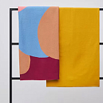 Плед из хлопка с абстрактным принтом Elysian Flow Ember варинант исполнения - 7 | Loft Concept в Липецке