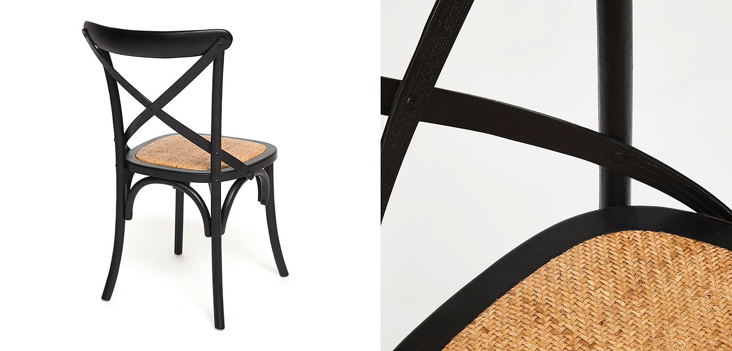 Стул Chaise Provence en Bois noir черный Стул Chaise Provence en Bois noir черный - Loft-Concept в Липецке