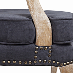 Кресло Aubrey Classical Armchair dark grey velour варинант исполнения - 6 | Loft Concept в Липецке