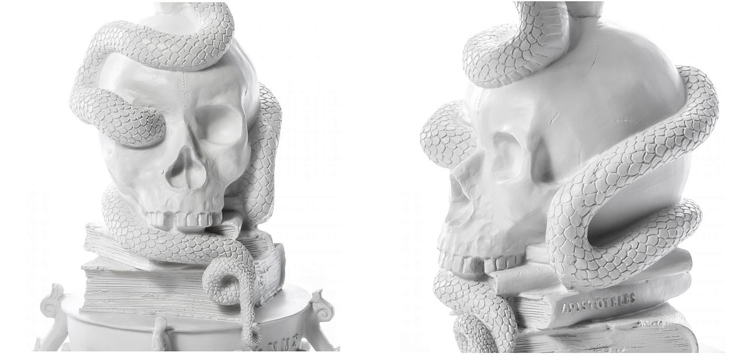 Подсвечник Seletti Giant Burlesque Skull White Подсвечник Seletti Giant Burlesque Skull White - Loft-Concept в Липецке