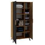 Шкаф двухдверный с 2-мя отделами с полками Stone Effect варинант исполнения - 4 | Loft Concept в Липецке