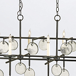 Люстра подвесная с 8-ю лампами и стеклянными круглыми подвесками Currey & Company варинант исполнения - 6 | Loft Concept в Липецке