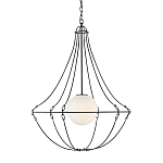 Подвесной светильник из тонких прутьев в форме колокола Forged Thin Rods варинант исполнения - 1 | Loft Concept в Липецке