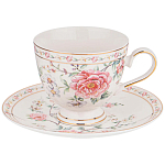 Чайный сервиз из фарфора на 6 персон 14 предметов Flower Porcelain Collection варинант исполнения - 2 | Loft Concept в Липецке