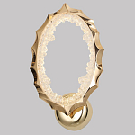 Бра овальное светодиодное с золотистым каркасом Ring of Fire варинант исполнения - 1 | Loft Concept в Липецке