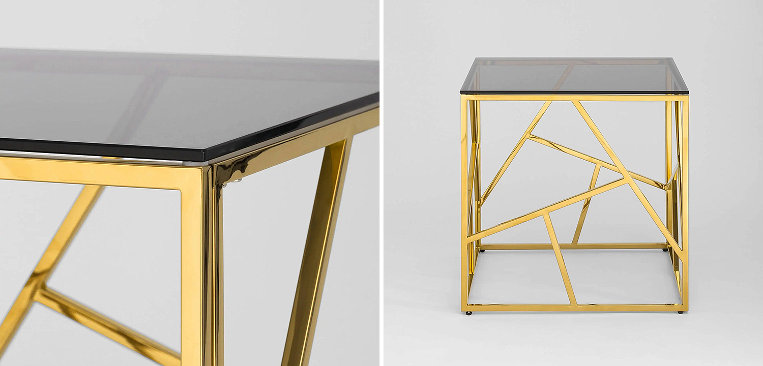Стол приставной Geometry Serene Phoenix Gold Стол приставной Geometry Serene Phoenix Gold - Loft-Concept в Липецке