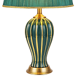 Настольная лампа с абажуром Celestina Green  Gold Lampshade Table Lamp варинант исполнения - 2 | Loft Concept в Липецке