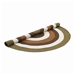 Ковер круглый из хлопка с контрастным узором Bullseye 150 варинант исполнения - 2 | Loft Concept в Липецке