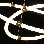 Люстра подвесная с двумя пересекающимися белыми светодиоидными кольцами Luke Lampco Tracer Lamp варинант исполнения - 5 | Loft Concept в Липецке