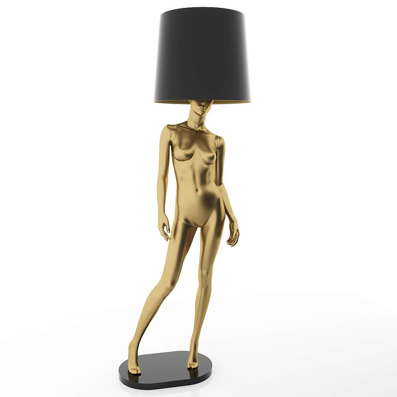 Лампа MANNEQUIN LAMP с абажуром изгибы тела Глянцевый черный Черный матовый Глянцевый белый Белый матовый Серый матовый Золотой Красный в Липецке | Loft Concept 