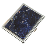 Портсигар на 10 сигарет с газовой зажигалкой из натурального камня Содалит Stone Cigarettes Cases варинант исполнения - 1 | Loft Concept в Липецке