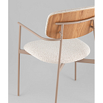 Стул Doe с подклокотниками молочный варинант исполнения - 3 | Loft Concept в Липецке