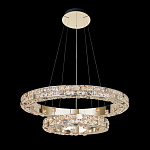 Люстра из 2-х колец с мозаичным хрустальным оформлением Sparks of Crystal варинант исполнения - 1 | Loft Concept в Липецке