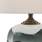 Настольная лампа с волнистым принтом Green Wavy Lamp варинант исполнения - 1 | Loft Concept в Липецке