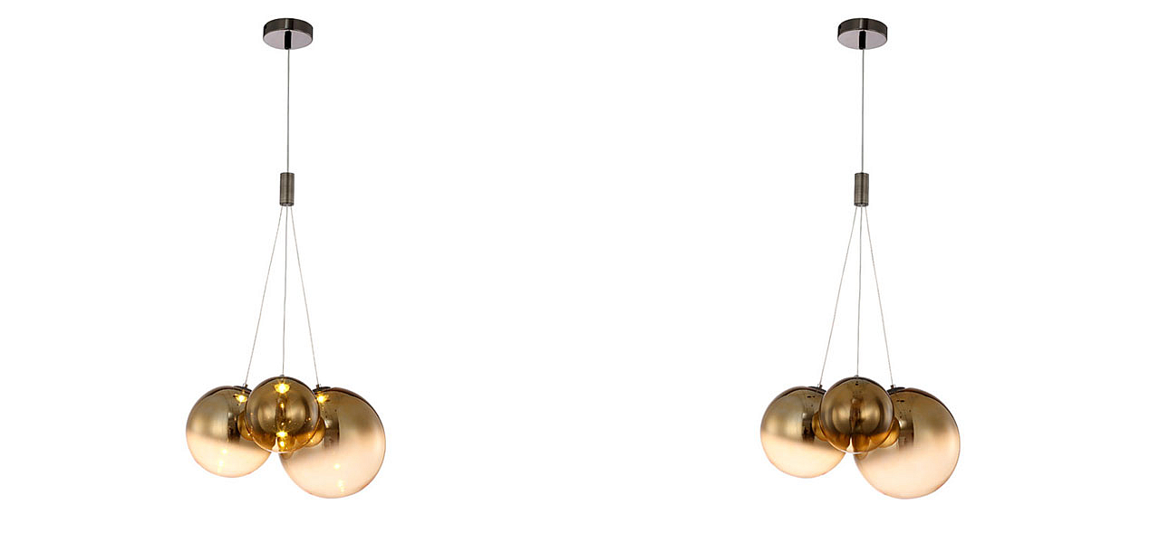 Светильник подвесной Golden balls lamp Светильник подвесной Golden balls lamp - Loft-Concept в Липецке