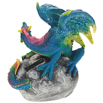 Декоративная статуэтка Дракон Blue Multicolor Dragon Statuette варинант исполнения - 2 | Loft Concept в Липецке