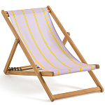 Шезлонг из акации и ткани Argentina варинант исполнения - 2 | Loft Concept в Липецке