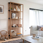 Стеллаж из дерева и метала Furniture Gutter and Lattice Rack варинант исполнения - 7 | Loft Concept в Липецке