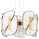 Люстра с мраморными вставками Marble Plates варинант исполнения - 1 | Loft Concept в Липецке