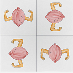 Плитка дизайнерская с узором Лимон варинант исполнения - 1 | Loft Concept в Липецке