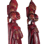 Комплект из 2-х деревянных статуэток Asmat Statuettes Red варинант исполнения - 3 | Loft Concept в Липецке