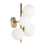 Бра с золотым основанием и 5-ю белыми шарообразными плафонами Bubble варинант исполнения - 2 | Loft Concept в Липецке