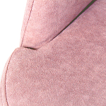 Банкетка пыльно-розовый велюр со спинкой и подлокотниками на 4-х деревянных ножках Aurora Pink варинант исполнения - 2 | Loft Concept в Липецке