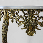 Консоль из бронзы с мраморной столешницей Bronze Console варинант исполнения - 1 | Loft Concept в Липецке