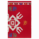 Плед хлопковый по мотивам чувашских орнаментов Ural and Siberian Patterns варинант исполнения - 1 | Loft Concept в Липецке