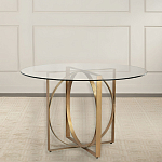 Стол обеденный круглый с основанием из 2-х пересекающихся колец Modern Geometric Silhouette варинант исполнения - 2 | Loft Concept в Липецке
