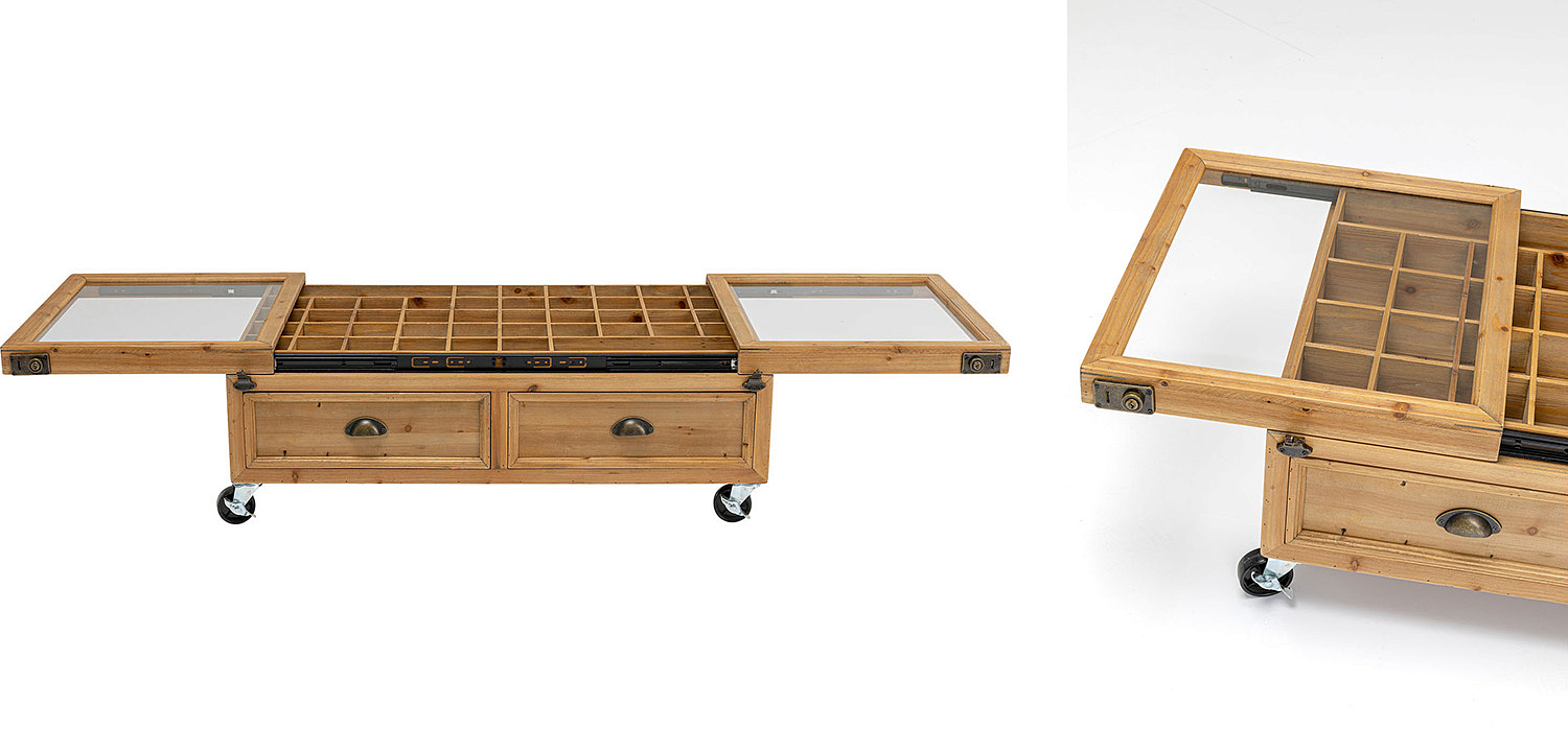 Кофейный стол Wooden Storage Space Кофейный стол Wooden Storage Space - Loft-Concept в Липецке
