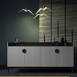 Дизайнерский комод светло-серый с фактурным фасадом UNO варинант исполнения - 1 | Loft Concept в Липецке