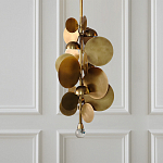 Люстра креативная из дисков цвета латунь Constellation Light and Style варинант исполнения - 2 | Loft Concept в Липецке