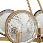 Люстра круглая с прозрачными рельефными плафонами Crystal Prism варинант исполнения - 2 | Loft Concept в Липецке