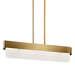 Люстра подвесная прямоугольная цвета латунь Kichler варинант исполнения - 1 | Loft Concept в Липецке