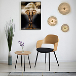 Бра в форме диска из натурального камня с декоративным центральным элеменом Cryptocrystalline Stone варинант исполнения - 2 | Loft Concept в Липецке