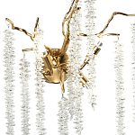 Бра с декором в виде ветвей с хрустальными подвесками Fairytree Gold Crystal Wall Lamp варинант исполнения - 2 | Loft Concept в Липецке