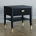 Прикроватная тумбочка с ящиком Elsa Dreams Black варинант исполнения - 1 | Loft Concept в Липецке