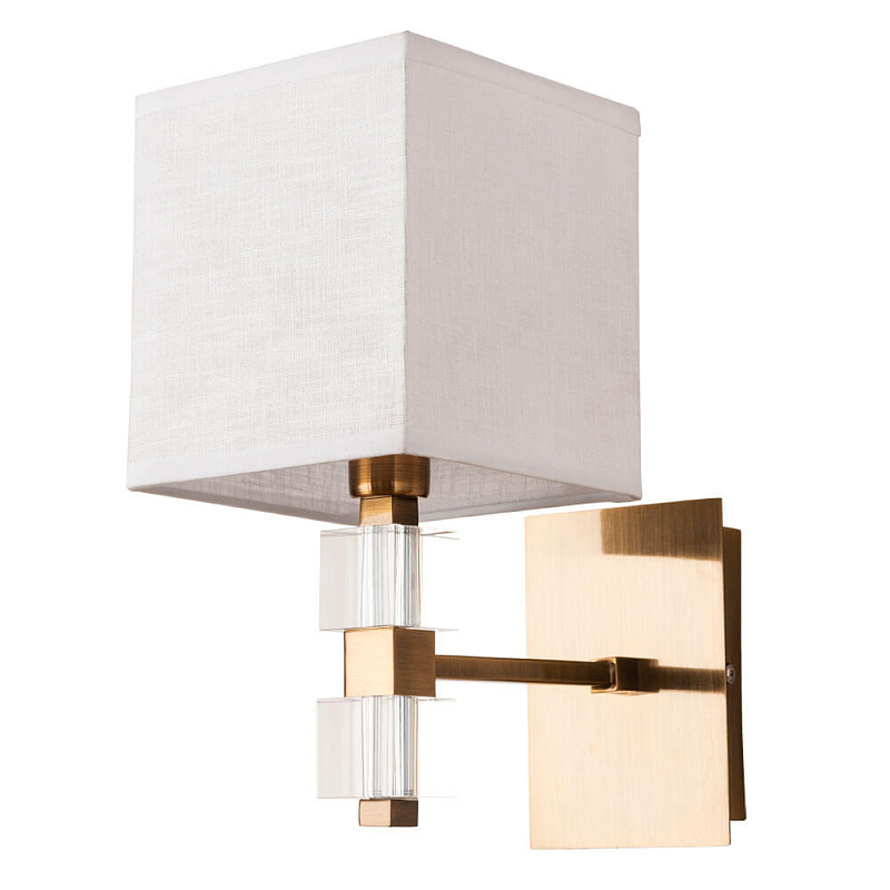 Бра Tradonico Sconces Brass Латунь Белый Прозрачный Бра Tradonico Sconces Brass Латунь Белый Прозрачный в Липецке | Loft Concept
