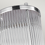 Бра для ванных комнат с прозрачным рифленым цилиндрическим плафоном на прямоугольном зеркальном основании Feiss варинант исполнения - 3 | Loft Concept в Липецке