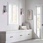 Бра с плафоном в форме колокола из прозрачного стекла с пузырьками Feiss варинант исполнения - 6 | Loft Concept в Липецке