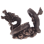 Декоративная статуэтка Дракон Fuzanglong Dragon Dark Bronze Statuette варинант исполнения - 3 | Loft Concept в Липецке