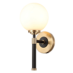 Бра с белым стеклянным плафоном в форме шара Cedar & Moss Light варинант исполнения - 1 | Loft Concept в Липецке