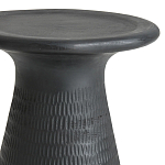 Круглый приставной столик из массива манго Piero Black Side Table варинант исполнения - 2 | Loft Concept в Липецке